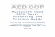 Microsoft Word 2016 Basic Authoring and Testing Guide  · Web viewMicrosoft Word 2016 Basic Authoring and Testing Guide. Section 508 Accessibility Guidance. Accessible Electronic