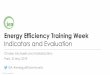 Energy Efficiency Training Week - Microsoft · Mafalda Silva, IEA Introduction to the energy efficiency indicators and their relevance for tracking energy efficiency progress and