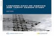 LEBANON COST‑OF‑SERVICE AND TARIFF DESIGN STUDY · 5.4ginal cost of supply Mar 92 5.4.1 Methodology 92 5.4.2 Marginal cost of generation 92 5.4.3 Marginal cost of network investments