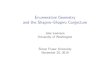 Enumerative Geometry and the Shapiro Shapiro Conjecturesites.math.washington.edu/~jlev/sfu_slides.pdf · Enumerative geometry Some questions about 3D geometry: 1.How many lines meet