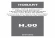 HOBART · 2014-11-13 · poliester h60 7 230112 resistenza v 1400w-230v - la50 heating element widerstand rÉsistance Électrique resistencia v.1400w-230v.la50 8 437086 guarnizione