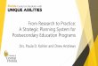 From Research to Practice: A Strategic Planning System for … Slides... · 2018-10-29 · A strategic planning system that informs technical assistance and professional development