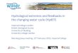 Hydrological extremes and feedbacks in the changing water ...WP2: Hydrological extremes A. To incorporate small-scale process understanding into hydrological and hydrogeological models