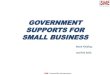 GOVERNMENT SUPPORTS FOR SMALL BUSINESS · sme business lending code tas starting your own business start your own business relief . the employment and investment incentive scheme