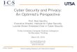 Cyber Security and Privacy: An Optimist’s Perspective · 2016-03-22 · 1 Cyber Security and Privacy: An Optimist’s Perspective Prof. Ravi Sandhu Executive Director, Institute