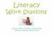 Literacy Work Stations - Weebly · 2020-02-06 · Literacy Work Stations verses Traditional Learning Centers Literacy Work Stations -Materials are taught and use for instruction first
