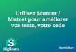 Utilisez Mutant / Mutest pour améliorer vos tests, votre codebundle exec mutest --include lib --use rspec ‘JobCandidateSearch' mutest --include lib --require my_project --use rspec