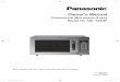 IP5102 3BS80RP Eng 10 150121 - Panasonic USA · 2019-02-12 · Owner's Manual Commercial Microwave Ovens Model No. NE-1054F Before operating this oven, please read these instructions