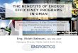 THE BENEFITS OF ENERGY EFFICIENCY PROGRAMS IN OMAN · WHY PRIORITIZE ENERGY EFFICIENCY IN OMAN? •Climate Change: Devastating potential impacts on the GCC •Business case: Energy