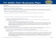 ASH Business Plan for Publication · international aviation authorities in addition to ASH headquarters and field elements within 24 hours of request, 95% of the time. Target: Flagged