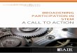 A Call to Action€¦ · A Call to Action Broadening Participation in STEM P a g e | iii ACKNOWLEDGMENTS We would like to thank the members of our Advisory Council for their contributions