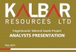 Fingerboards Mineral Sands Project ANALYSTS PRESENTATION · Fingerboards Mineral Sands Project confidential Highlights The Fingerboards Mineral Sands Project is one of the highest