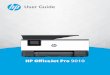HP OfficeJet Pro 9010 series User Guide – ENWW€¦ · hp, except as allowed under the copyright laws. the only warranties for hp products and services are set forth in the express