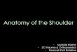 Anatomy of the Shoulderrlhots.com/.../2015/09/Anatomy-of-the-shoulder-edit.pdfIntroduction - Glenohumeral joint is a synovial ball and socket joint - Ball is mean 43mm in diameter