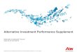 Alternative Investment Performance Supplement · 2018-09-12 · Proprietary & Confidential Investment advice and consulting services provided by Aon Hewitt Investment Consulting,