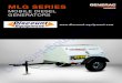 MOBILE DIESEL GENERATORSMLG SERIES ML L GTORS Generac Mobile MLG series diesel generators offer reliable single-phase power for smaller-scale applications, including power for job
