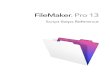 FileMaker Pro 13 · • pause and resume a script, based on defined conditions • conditionally perform script steps using if/then/else logic • stop a script before it's finished,