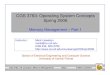CGS 3763: Operating System Concepts Spring 2006 management - p… · CGS 3763: OS Concepts (Memory Management) Page 10 © Mark Llewellyn Relocation (cont.) •A physical address,