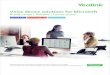 Yealink Voice Device Solutions for Microsoft V1 · Skype for Business Microsoft Office 365 Skype for Business Microsoft Office 365 Skype for Busine s CP960 • Optimal HD Voice, full