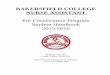 Pre-Certification Program Student Handbook 2015/2016... · Revised July 2015 3 Rubella Immunization or Titer ... the Bakersfield College Student Handbook and College Catalog for policies