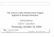 INRIA/IRISA DESY / Zeuthen Thuesday, October 12, 2004€¦ · Resume BB 9 WAIT BB 6' BB 8' BB 7' LOCAL Memory Exception Copy of inputs Copy of outputs Thread Execution Memory Control