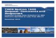 TADS Section 1600 Request: Comments and Responses · At the close of the 45-day public comment period, NERC received comments: 33 30 responses from Transmission Owners (TOs) already