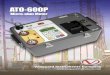 ATO-600P - EQUILAMANG · The ATO-600P outputs an un-filtered direct current from 10A to 600A to the resistance load being measured. A rugged, 16-key alpha-numeric keypad is used to