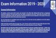 Exam Information 2019 - 2020smartfile.s3.amazonaws.com/.../11/Exam-Information... · Year 13 Internal exams (January / February) Exam leave commences 27 thJanuary until 5 February;