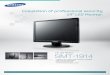 Completion of professional security 19” LED Monitor · Samsung Techwin’s will to create environment-friendly products,and indicates that the product satisfies the EU RoHS Directive