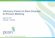 Advisory Panel on Rare Disease: In-Person Meeting · NCATS Presentation: NCATS Rare Disease Activities: 12:45 PM - 1:30 PM. Leveraging PCORnet: 1:30 PM - 2:15 PM. Break: 2:15 PM -