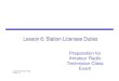Lesson 6: Station Licensee Duties · Lesson 2: How Radio Works - 11 Control Operator ¾A control operator is: “Amateur operator designated by the licensee of a station to be responsible