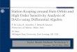 Station Keeping around Halo Orbits and High Order ... · Station Keeping around Halo Orbits and High Order Sensitivity Analysis of DAEs using Differential Algebra Taylor Model Methods