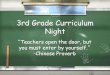 3rd Grade Curriculum Night - wsfcs.k12.nc.us...3rd Grade Curriculum Night Author: Microsoft Office User Created Date: 9/10/2014 12:29:38 PM 