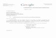 wireless.fcc.govGoogle Inc. ("Google") thanks the Commission for its letter of July 31, 2009, DA 09- 1739, seeking information regarding the recent decision by Apple Inc. ("Apple")