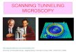 SCANNING TUNNELING MICROSCOPY · Scanning Probe Microscopes (SPM): designed based on the scanning technology of STM ... APPLICATIONS: Electrochemical STM. APPLICATIONS: Electrochemical