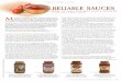 BRAND-NAME RATING RELIABLE SAUCES · 2020-01-03 · NUTRITION ACTION HEALTHLETTER SEPTEMBER 2014 15 BRAND-NAME RATING Best Bites ( ) have no more than 250 milligrams of sodium, 150
