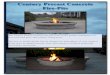 Century Precast Concrete Fire-Pits...The Century precast concrete fire-pits serve as the perfect centerpiece for. your backyard patio and outdoor sitting areas. The easy to install