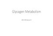 Glycogen Metabolism - KSUfac.ksu.edu.sa/sites/default/files/bch_340_lecture_9.pdfGlycogen Metabolism BCH 340 lecture 9 Glycogen is homopolysaccharide formed of branched D-glucose units