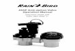 MultiPage - Rain Bird · CMYK ASVF Anti-siphon Valve Operation Manual For use with all standard sprinkler controllers with 24 volt AC output. The DAS I ASVF valves are diaphragm anti-