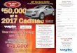 Charity Raffle Benefiting Public Broadcasting NOW! Credit ... · 2017 Cadillac XT5 AWD 4DR Luxury $50,000 or a 2017 Cadillac ON SALE NOW! Entry Form Clip and send entry form to address