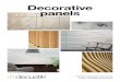 Decorative panels ... 34 Decorative 3D Materials and dimensions: Decustik decorative panels are manufactured