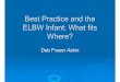 Best Practice and the ELBW Infant: What fits Where? · ¾Pain Management. Outcomes for 4,165 infants in the Sample (1998-2003) Gestation al Age (In Complete d Weeks) Death Before