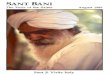 Sant Ji Visits Italy - Sirio Satsang SANT BANIlThe Voice of the Saints is published periodically by