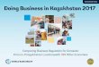 Subnational Doing Business Unit...Kazakhstan has made big strides since 2003 in improving the process to start a business Starting a business (1/2) 16 Doing Business in Kazakhstan