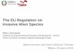 The EU Regulation on Invasive Alien Species · 3 •Target 9 CBD Strategic Plan 2020: by 2020, IAS and pathways are identified and prioritized, priority species are controlled or