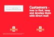 103549 Royal Mail SME DM A5 16pp - Royal Mail | Royal Mail ... · Direct mail works well for most businesses – it not only helps you FIND new customers, it helps you HANG ON to