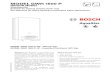 MODEL GWH 1600 P - Bosch Heating and Cooling€¦ · 6 720 608 030 Appliance details 5 2.4 Dimensions and installation clearances Fig. 3 Dimensions in Inches and (mm) 4 Heat exchanger