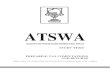 ATSWA - icanig.org · 2019-08-27 · Following the review of the ATSWA syllabus a review team was constituted in 2016 to undertake a comprehensive review of the study text in line