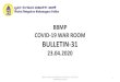 BBMP COVID-19 WAR ROOM BULLETIN-8 31.03...BBMP / COVID-19 WAR ROOM / BULLETIN-31 / 23.04.2020 / #BBMPfightsCOVID19 3 Bengaluru Date wise COVID-19 Positive Cases Across Zones 23rd April