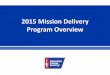 2015 Mission Delivery Program Overview Handouts/Missi… · Hotel Partners Program & Hope Lodge ... ACS Air Miles Program (Frontier, Delta, United, etc.) 2015 Mission Delivery Program